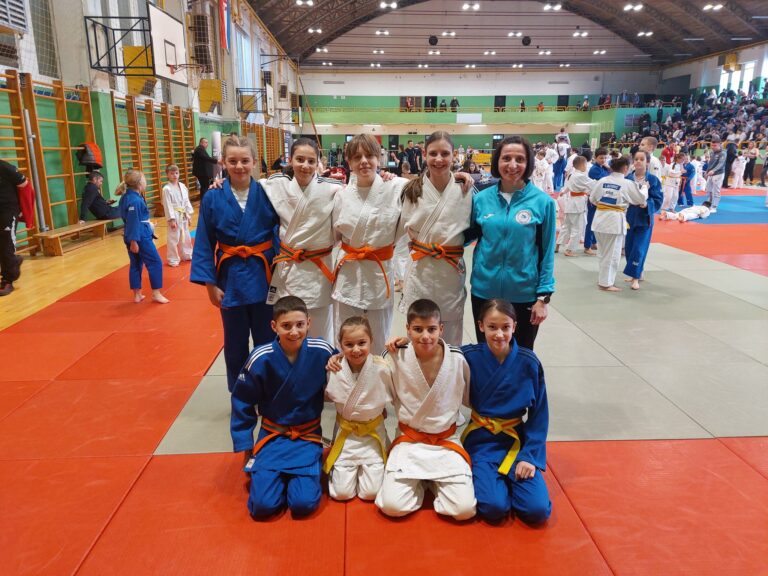Marta, Matej i  Ema Markota, Sonja Krtić Landeka zlatni na judo turniru u Samoboru