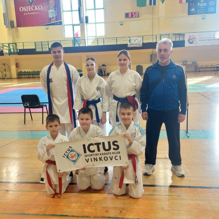 Marija Cindrić, Jan Kuzmanović i Luka Sičanica zlatni u karateu u Valpovu