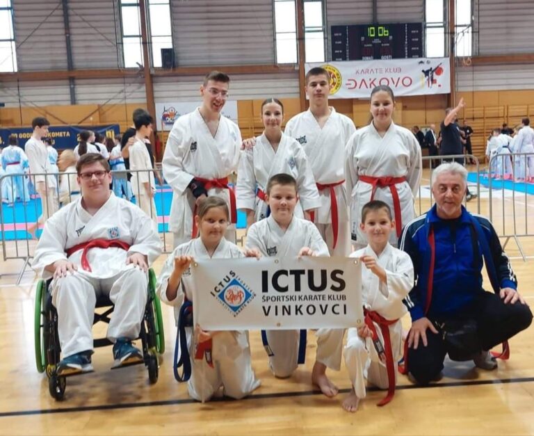 Športski karate klub “ICTUS” Vinkovci osvojio 12 odličja na Prvenstvu Slavonije i Baranje